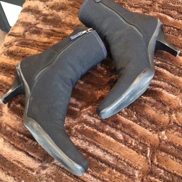 PRADA BRUSHED LEATHER ANKLE BOOTS - Picture 7 of 9